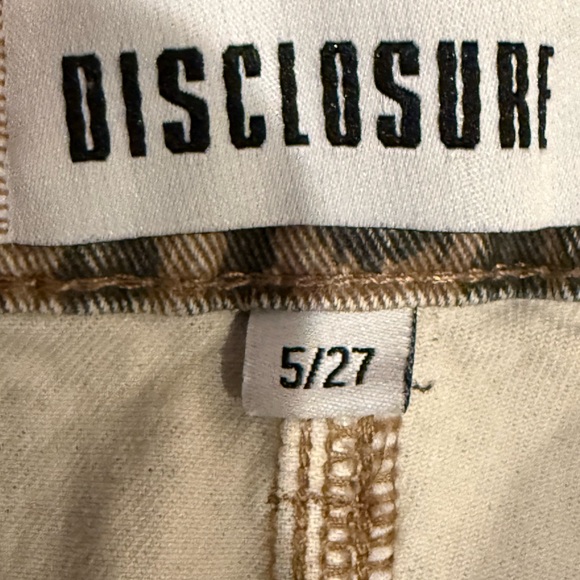 Disclosure Faded Leopard Print Jeans Size 5/27 - Picture 7 of 11